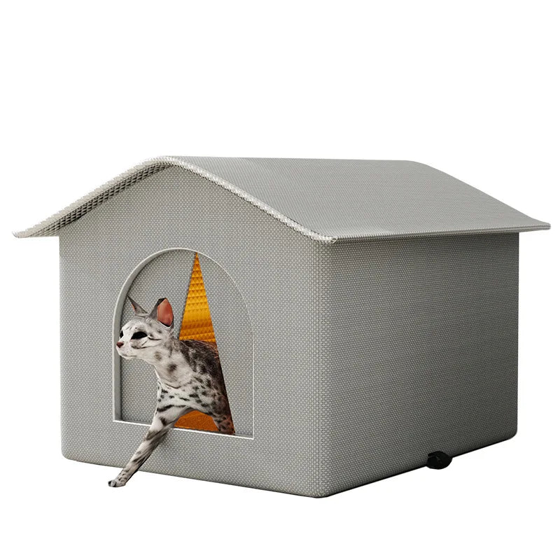 Stray Cat Dog House Waterproof Outdoor Winter Warm Pet Cave Sleeping Beds Home Foldable Washable for Small Dog Puppy Supplies
