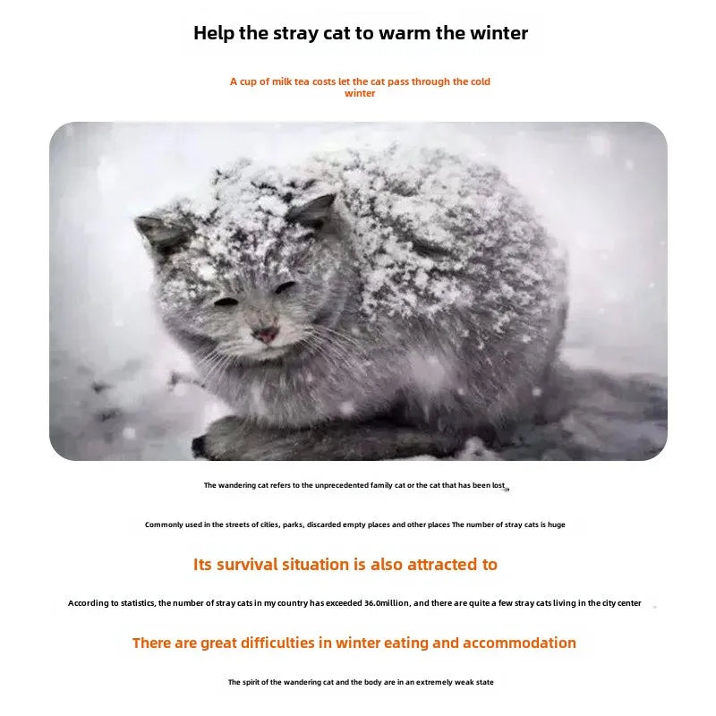 Stray Cat Dog House Waterproof Outdoor Winter Warm Pet Cave Sleeping Beds Home Foldable Washable for Small Dog Puppy Supplies