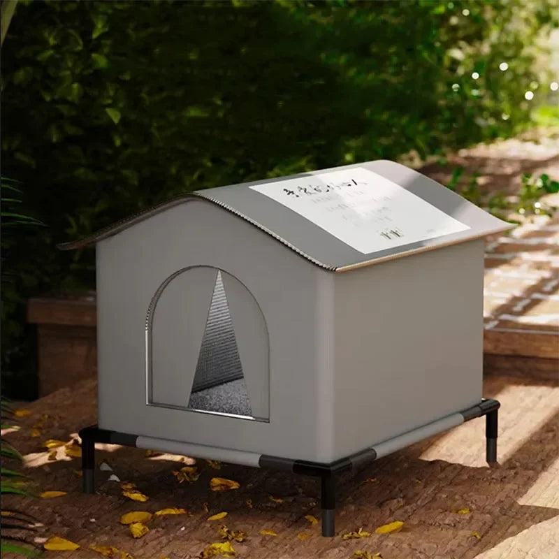 Stray Cat Dog House Waterproof Outdoor Winter Warm Pet Cave Sleeping Beds Home Foldable Washable for Small Dog Puppy Supplies